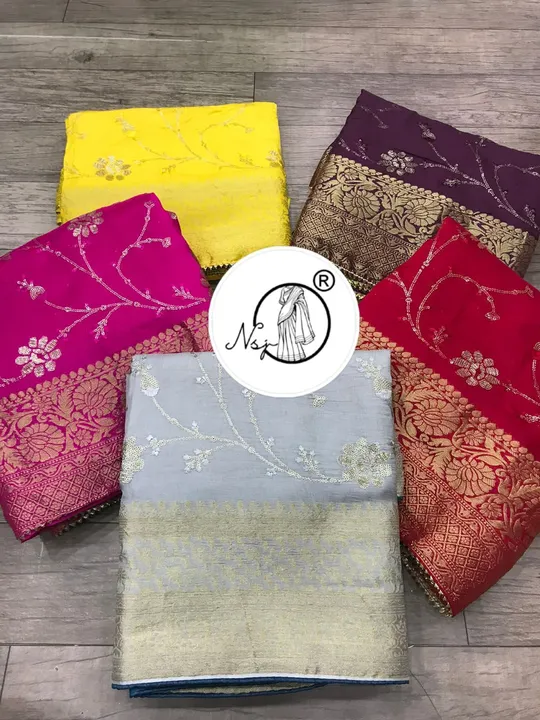 Presents  wear beautiful Saree*

👉👉Raksha Bandhan sale,🛍🛍

🥰Original NSJ BRAND product🥰


👉👉 uploaded by Gotapatti manufacturer on 7/23/2023