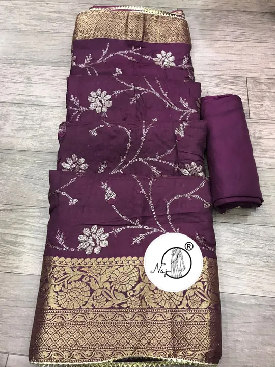 Presents  wear beautiful Saree*

👉👉Raksha Bandhan sale,🛍🛍

🥰Original NSJ BRAND product🥰


👉👉 uploaded by Gotapatti manufacturer on 7/23/2023