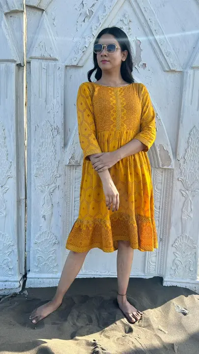 Exclusive Rayon Printed Tunic uploaded by Vihu fashion on 7/23/2023
