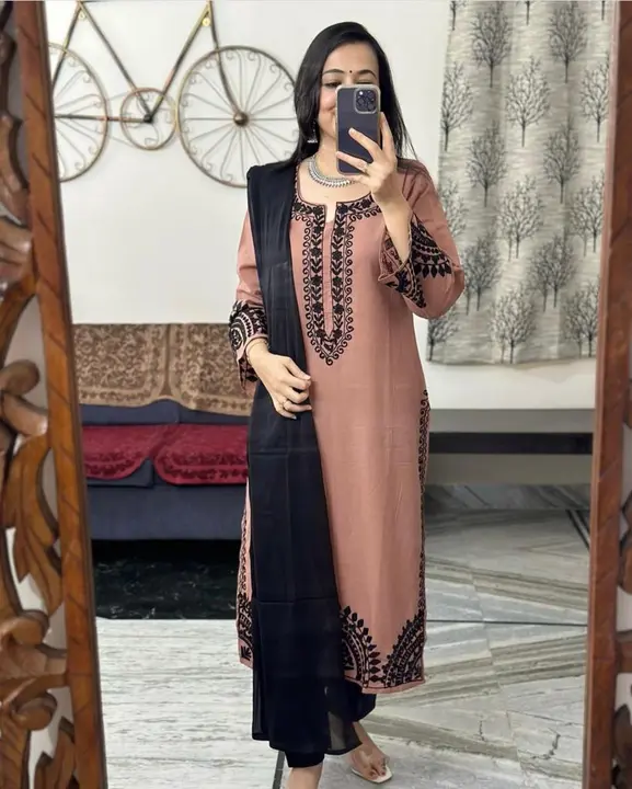 *Upgrade your wardrobe with our beautiful embroidered kurta set which gives you a mesmerizing look✨* uploaded by Mahipal Singh on 7/23/2023