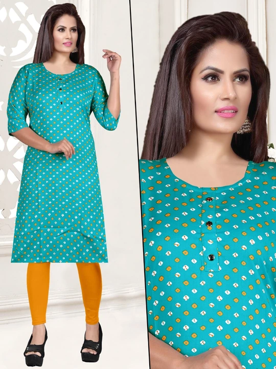 Printed Rayon Kurtis  uploaded by business on 7/23/2023
