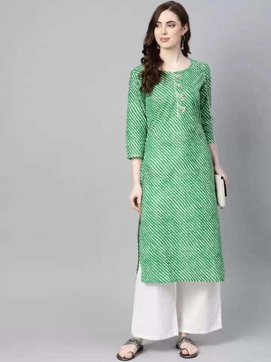 Women Printed Lehariya kurta and palazzo Set  uploaded by Laila fashion on 7/23/2023