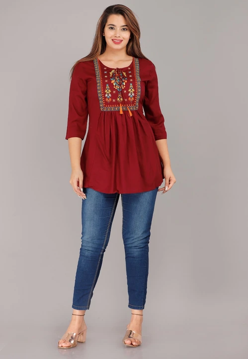 Women Embroidered Stylish Top  uploaded by Laila fashion on 7/23/2023