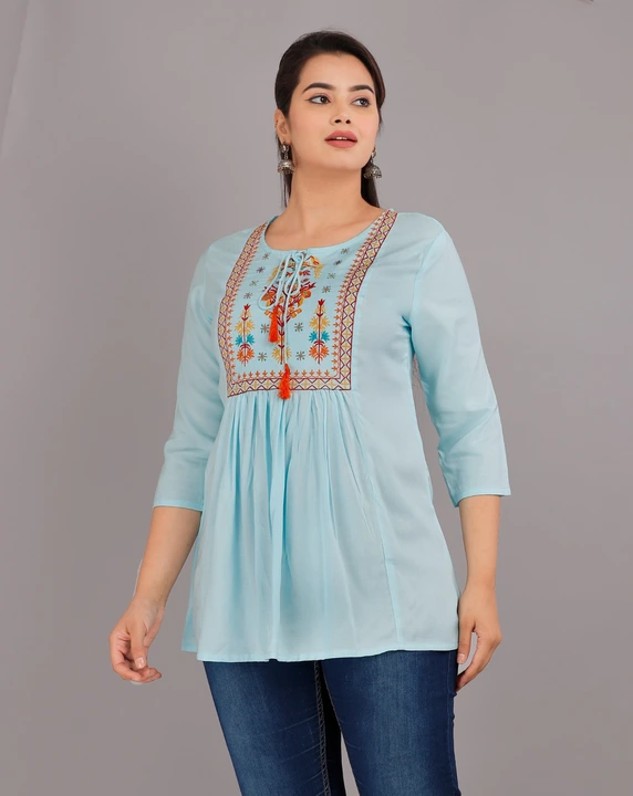 Women Embroidered Stylish Top  uploaded by Laila fashion on 7/23/2023