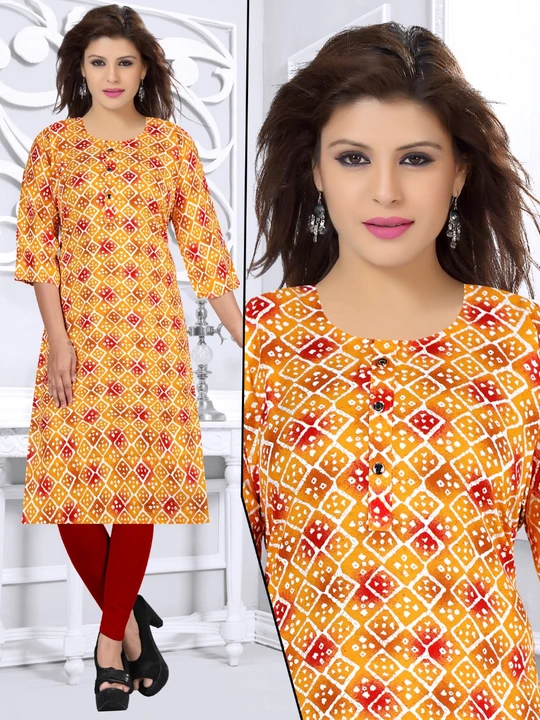 Printed Rayon Kurtis  uploaded by business on 7/23/2023