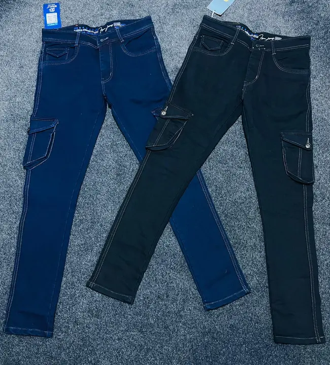 Big fly Mens Cargo Denim Jeans uploaded by Atishay International on 7/23/2023