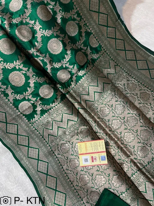 Pure Katan silk mark Saree  uploaded by M S fabrics on 7/23/2023