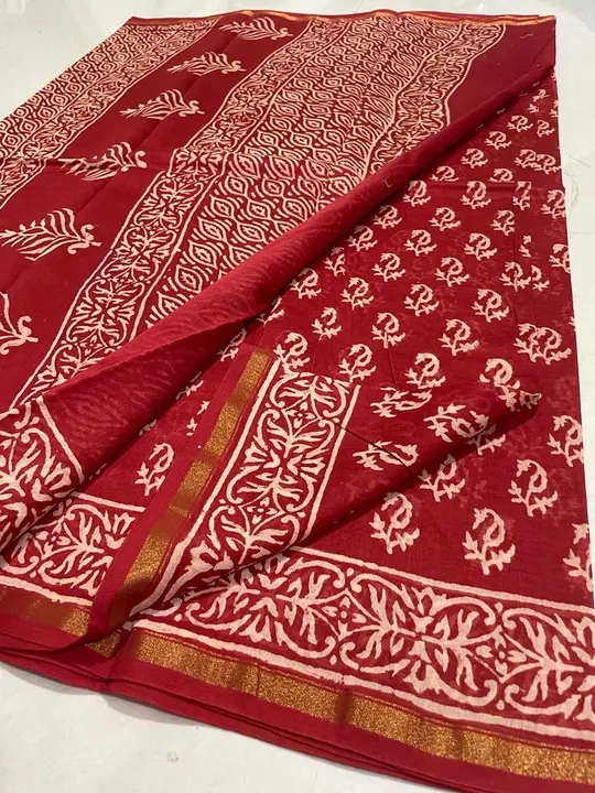 dabu printed saree uploaded by business on 7/23/2023