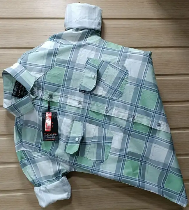 100% COTTON CHECK DOUBLE POCKET SIZE.M-L-XL uploaded by Amaan garments  on 7/23/2023