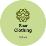 Business logo of Saar clothing