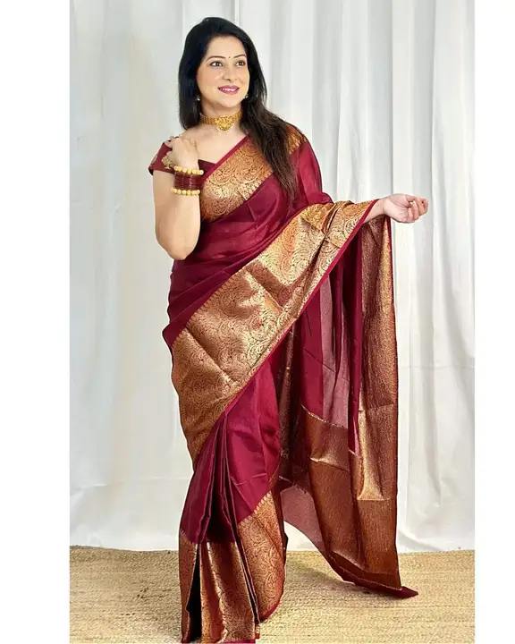 Pure katan staple vanrasi saree  uploaded by A.G HANDLOOM on 7/23/2023