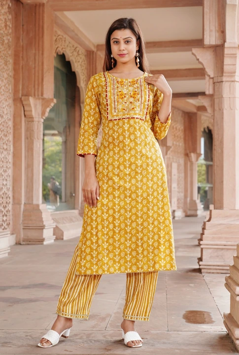 Kurti with dupatta and pent uploaded by PANIHARI COLLECTION CENTRE on 7/23/2023