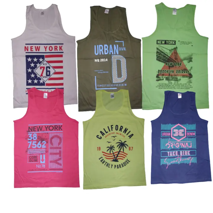 Boys sleeveless Gym Vest Pack Of 6 uploaded by business on 7/23/2023