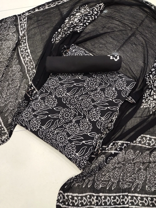 Wax Batik Pure Cotton Chiffon Dupatta Suits uploaded by Star Batik Print on 7/23/2023