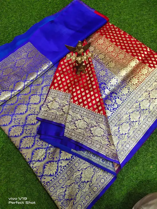 Super Soft Party Wear Pure Banarosi Sharee uploaded by Maa Kali Sharee Center on 7/24/2023