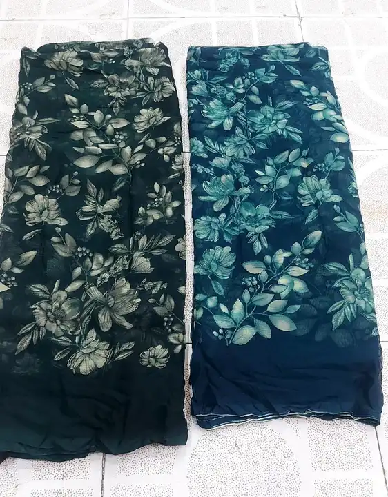 Daily wear chifon saree krs uploaded by pink Rose fashion Store  on 7/24/2023