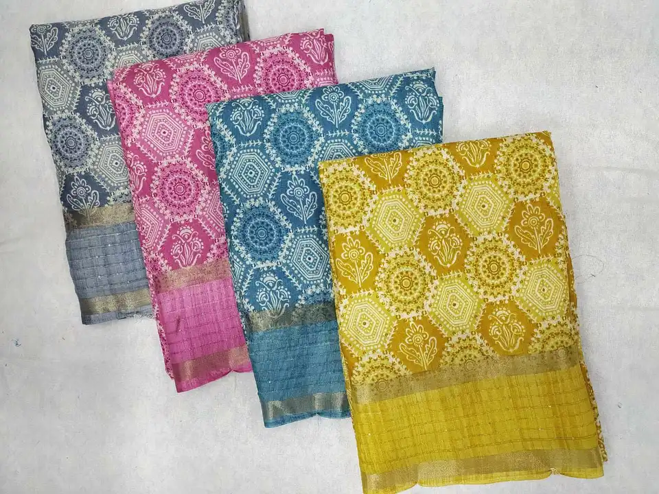 Dola silk sequence border  uploaded by N K SAREES  on 7/24/2023
