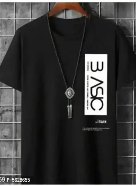 Trendy Cotton Blend Black Basic Printed T shirt For Men uploaded by Ashrafi store on 7/24/2023