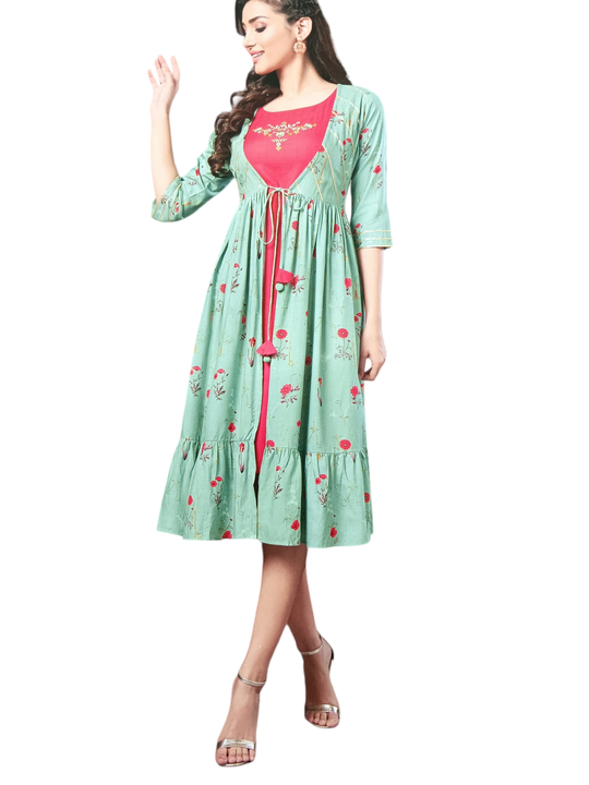 Trandy Rayon two pis kurti  uploaded by business on 7/24/2023