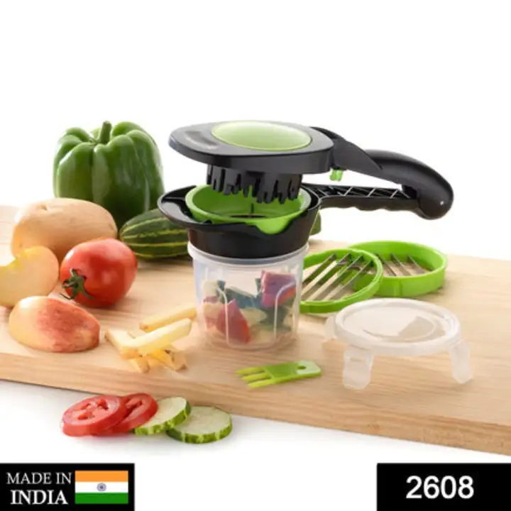 2608 Plastic 6-in-1 Manual Vegetable Grater,Chipser and Slicer uploaded by DeoDap on 7/24/2023