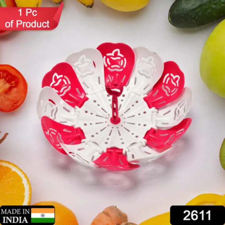 2611 Lotus Shape Foldable Fruit & Vegetable Basket... uploaded by DeoDap on 7/24/2023