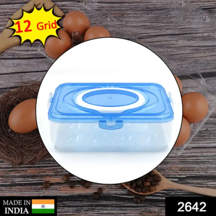 2642 Plastic Kitchen Refrigerator Egg Storage 12 Grid... uploaded by DeoDap on 7/24/2023