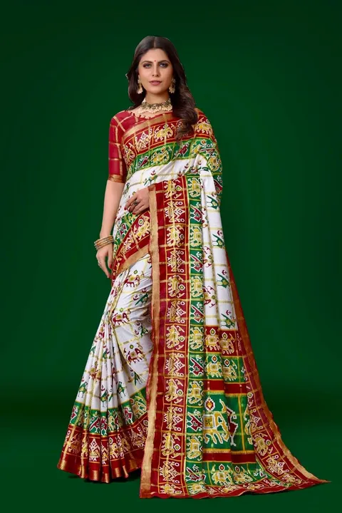 Patola print saree  uploaded by business on 7/24/2023