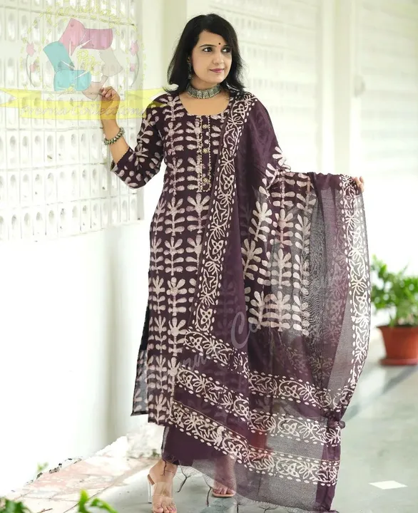 Reyon kurti with pent and dupatta  uploaded by PANIHARI COLLECTION CENTRE on 7/24/2023
