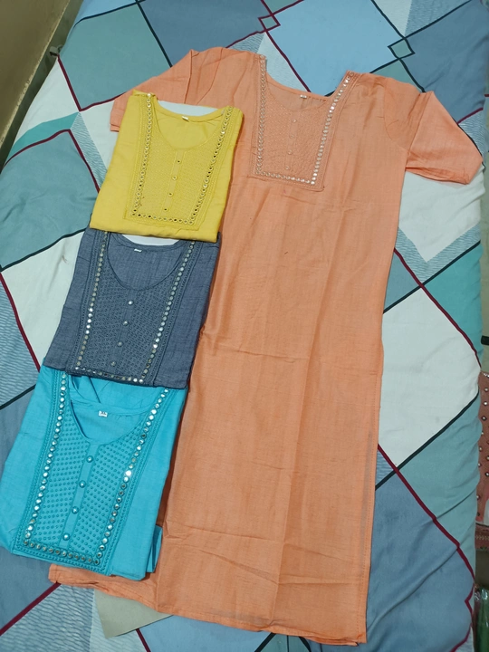 Simple kurti uploaded by M.S. collection on 7/24/2023