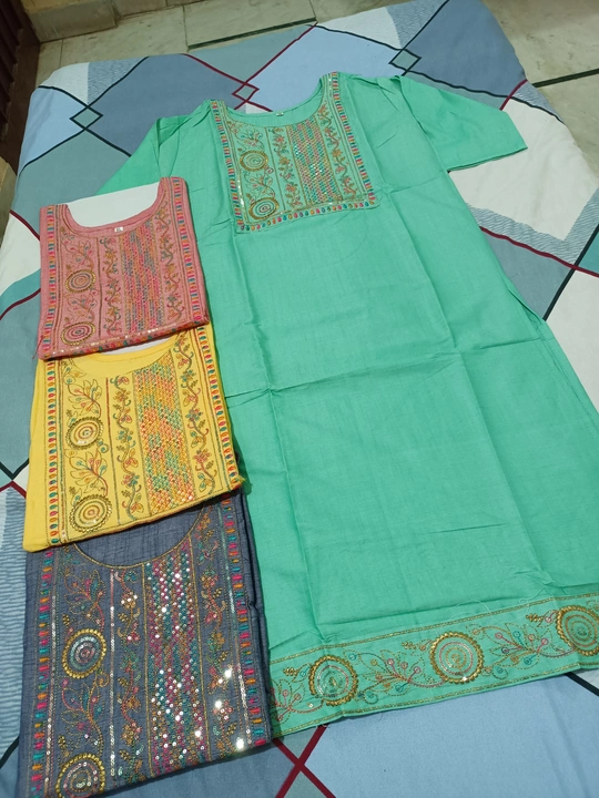 Two tone kurti  uploaded by M.S. collection on 7/24/2023