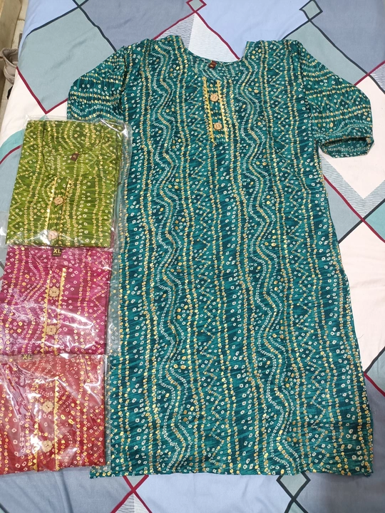 Bandhani Kurti  uploaded by M.S. collection on 7/24/2023