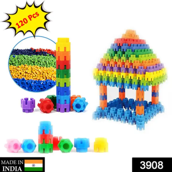 3908 120 Pc Hexa Blocks Toy used in... uploaded by DeoDap on 7/24/2023