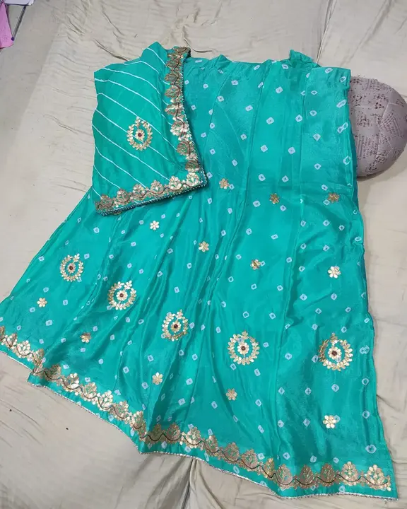 Product uploaded by Jaipuri wholesale gotta patti kurtis nd sarees on 7/24/2023