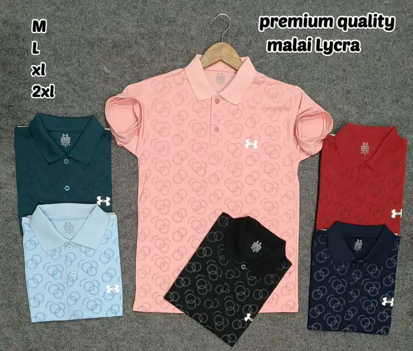 Premium quality ultra soft malai lycra half sleeve tshirt for men  uploaded by B.M.INTERNATIONAL on 7/24/2023