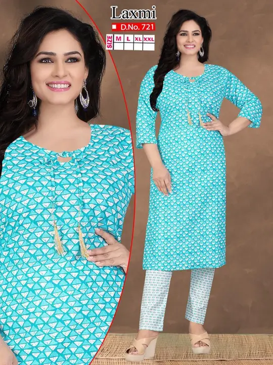 Cotton kurti set uploaded by Fashion Mantra on 7/24/2023
