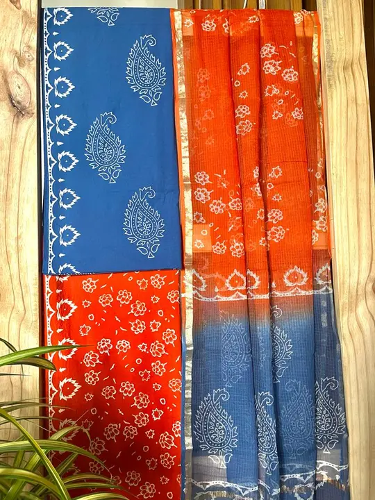 Cotton suit with Kota doriya duptta  uploaded by The print house  on 7/24/2023