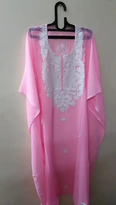 Gorget fabric kurti with full ari work  uploaded by Dehqani Bros on 7/24/2023