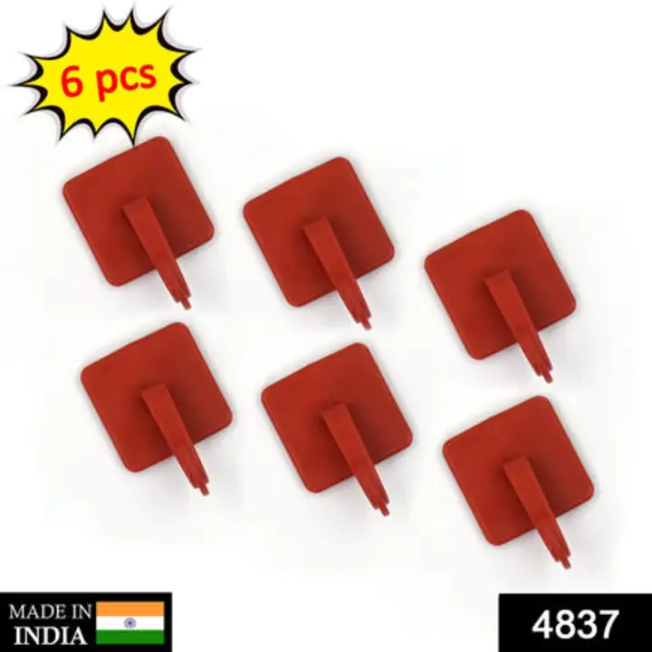 4837 Self Adhesive Sticker Wall Hooks (Pack Of... uploaded by DeoDap on 7/24/2023