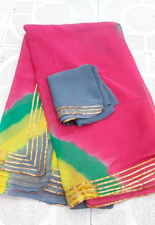 Dseigner bandhani saree krs uploaded by pink Rose fashion Store  on 7/24/2023