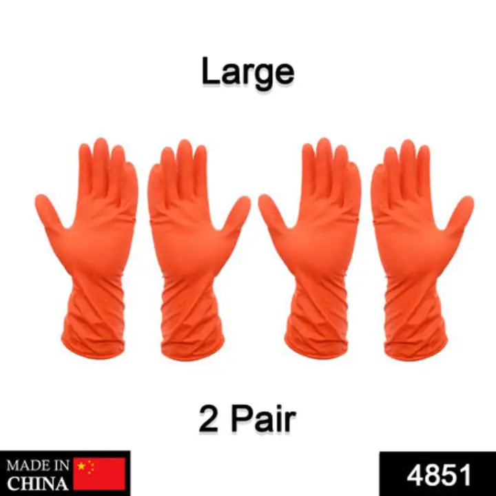 4851 2 Pair Large Orange Gloves For Types... uploaded by DeoDap on 7/24/2023