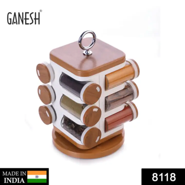 8118 Ganesh 12-Jar Revolving Spice Rack Masala Box uploaded by DeoDap on 7/24/2023