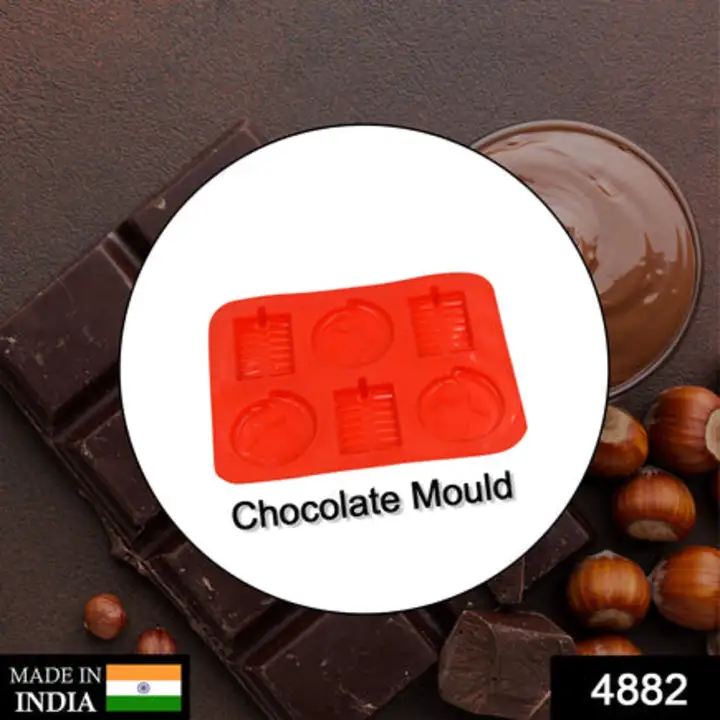 4882 6cavity Chocolate Mould Tray | Cake Baking... uploaded by DeoDap on 7/24/2023