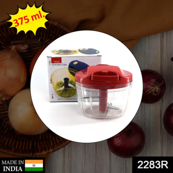 2283R Manual Red mini plastic food chopper with... uploaded by DeoDap on 7/24/2023