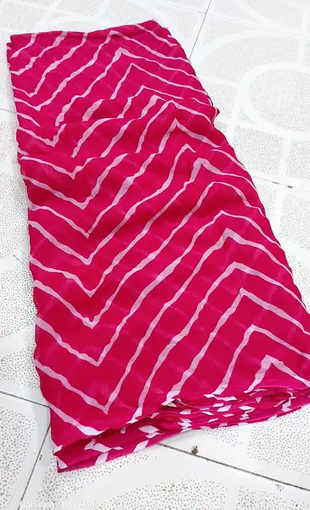 Lehriya saree krs uploaded by pink Rose fashion Store  on 7/24/2023