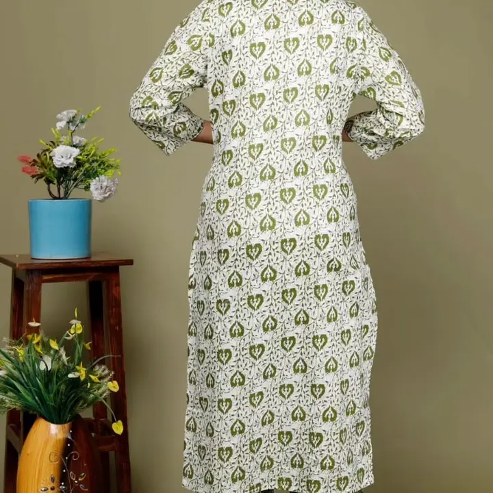 Green cotton set  uploaded by Shri shyama fashion on 7/24/2023