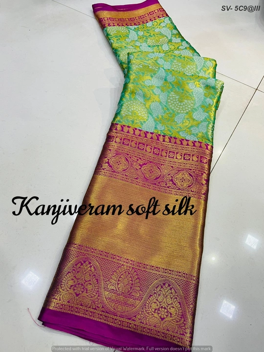 Kanjivaram silk uploaded by Suyukti Creation on 7/24/2023