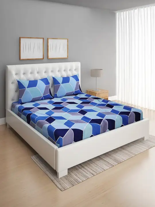 Geeta Enterprises Glace Cotton Attractive Fitted bedsheets uploaded by GEETA ENTERPRISES on 7/24/2023