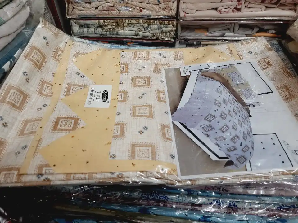 Double bedsheet with quilted pillow covers  100% pure cotton  uploaded by Rajesh handloom outlet on 7/24/2023