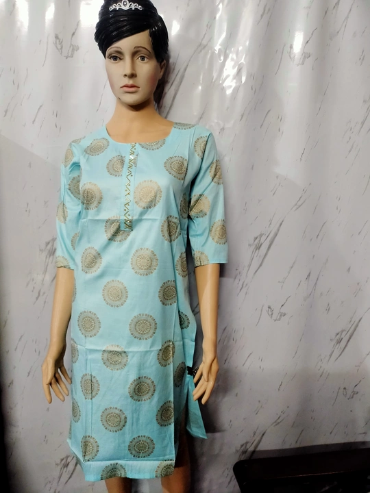 Cotton printed Kurtis  uploaded by business on 7/24/2023