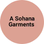 Business logo of A sohana garments